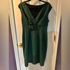 Connected Apparel Hunter Green dress